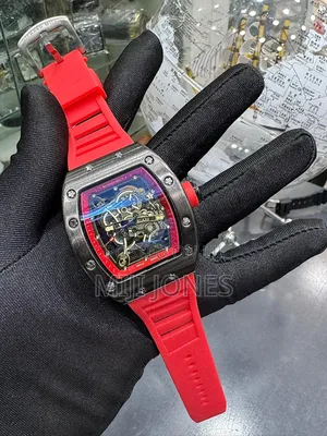 "Quartz Rm Watch - Budget-Friendly Rubber Strap"