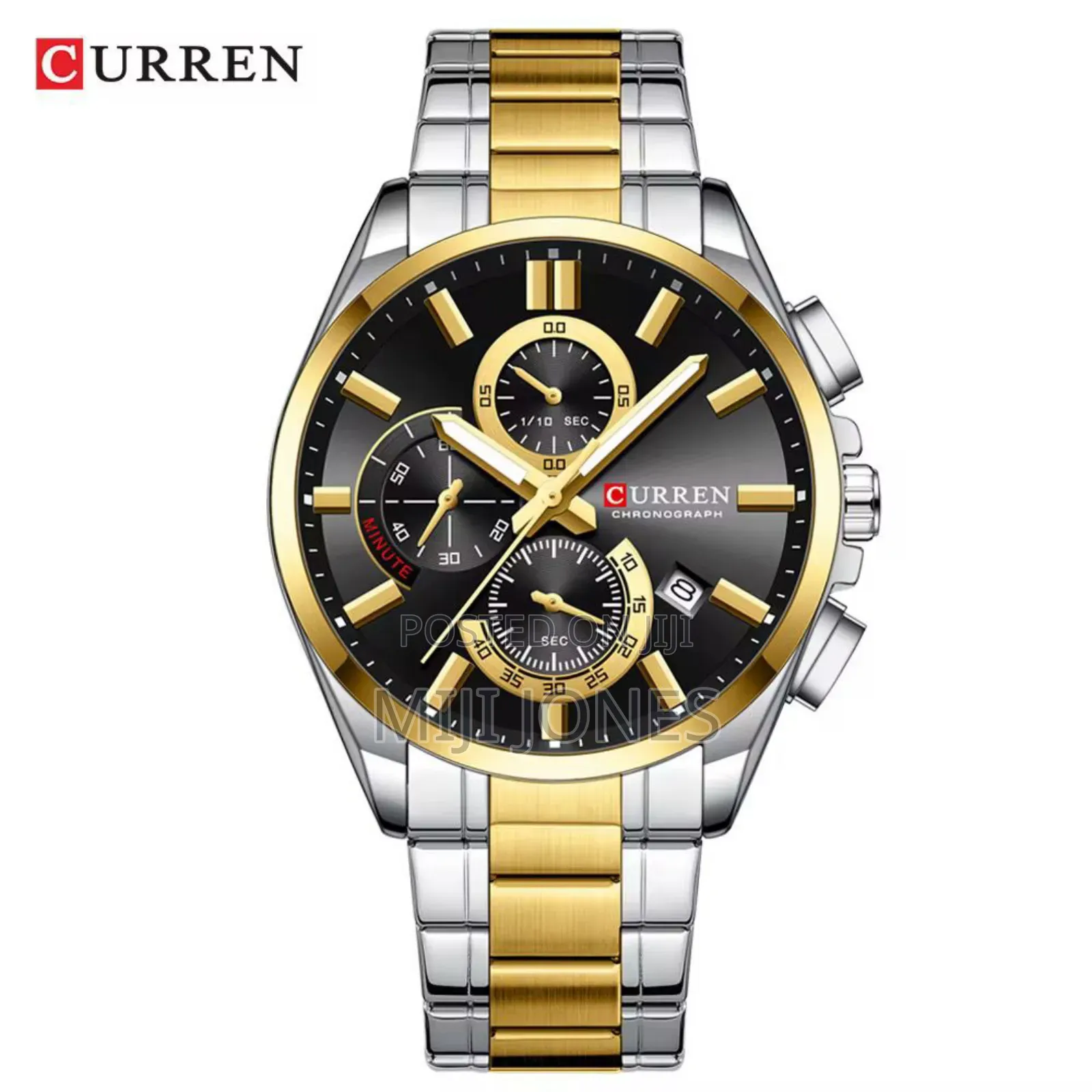 "Curren 8475 Chain Watch - Chronograph Functionality"