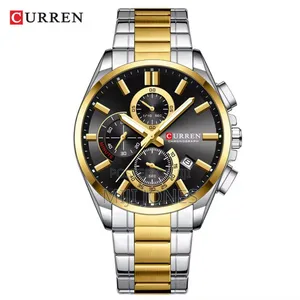 "Curren 8475 Chain Watch - Chronograph Functionality"