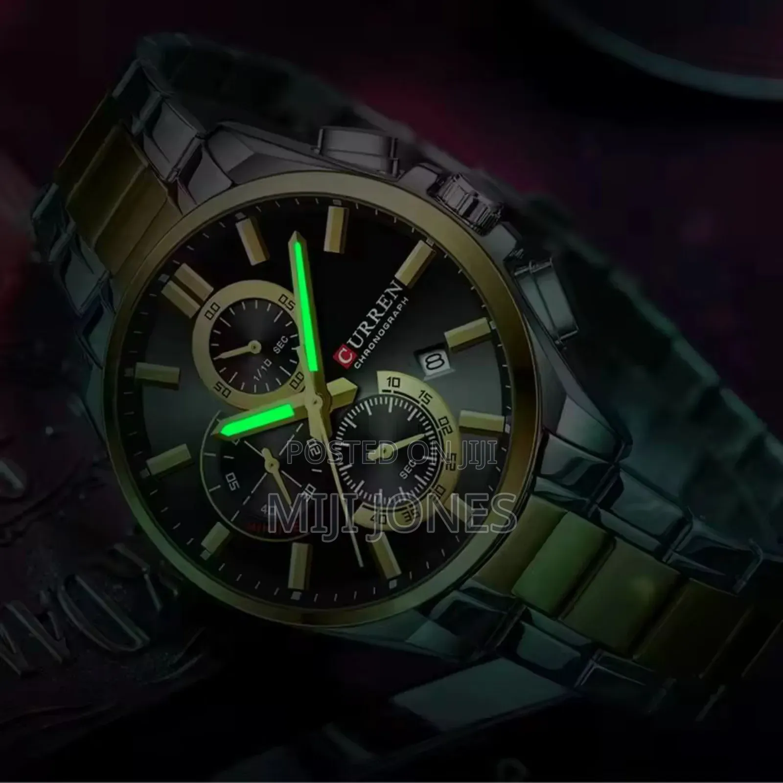 "Curren 8475 Chain Watch - Chronograph Functionality"
