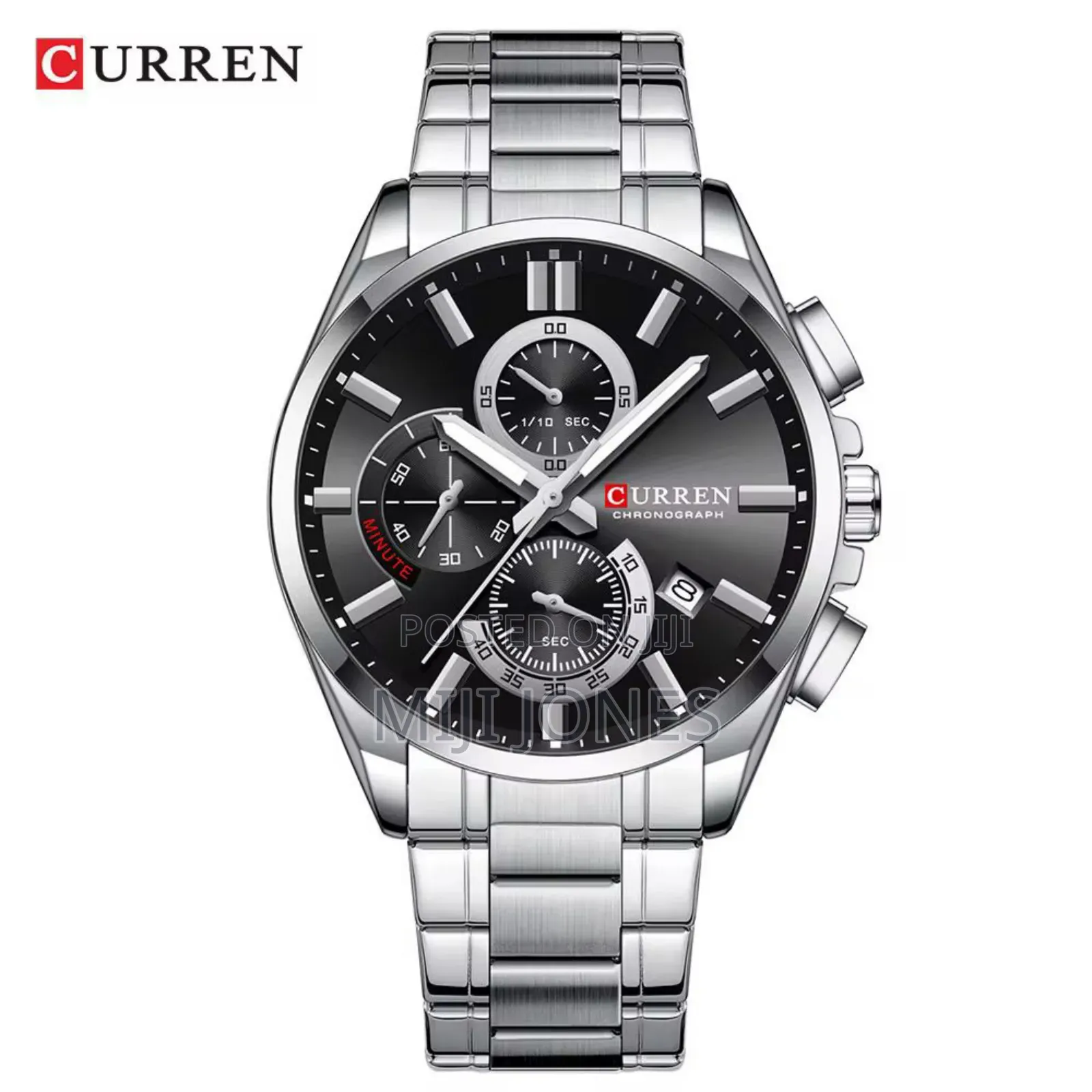 "Curren 8475 Chain Watch - Chronograph Functionality"