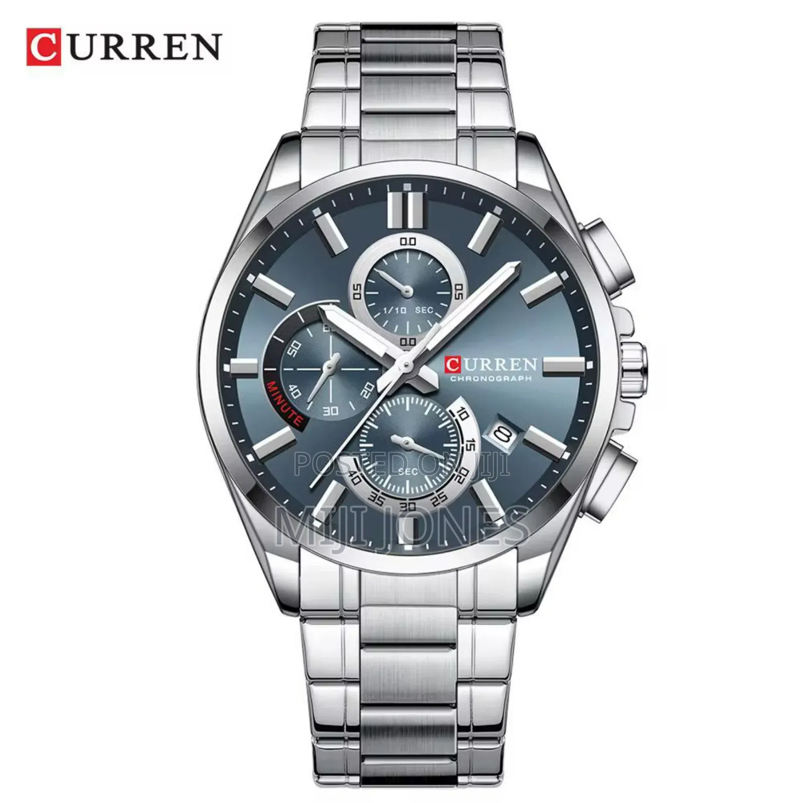 "Curren 8475 Chain Watch - Chronograph Functionality"