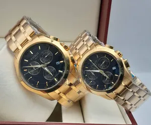 Photo - Tissot Yellow Gold His Hers Chronograph Watch Replica"