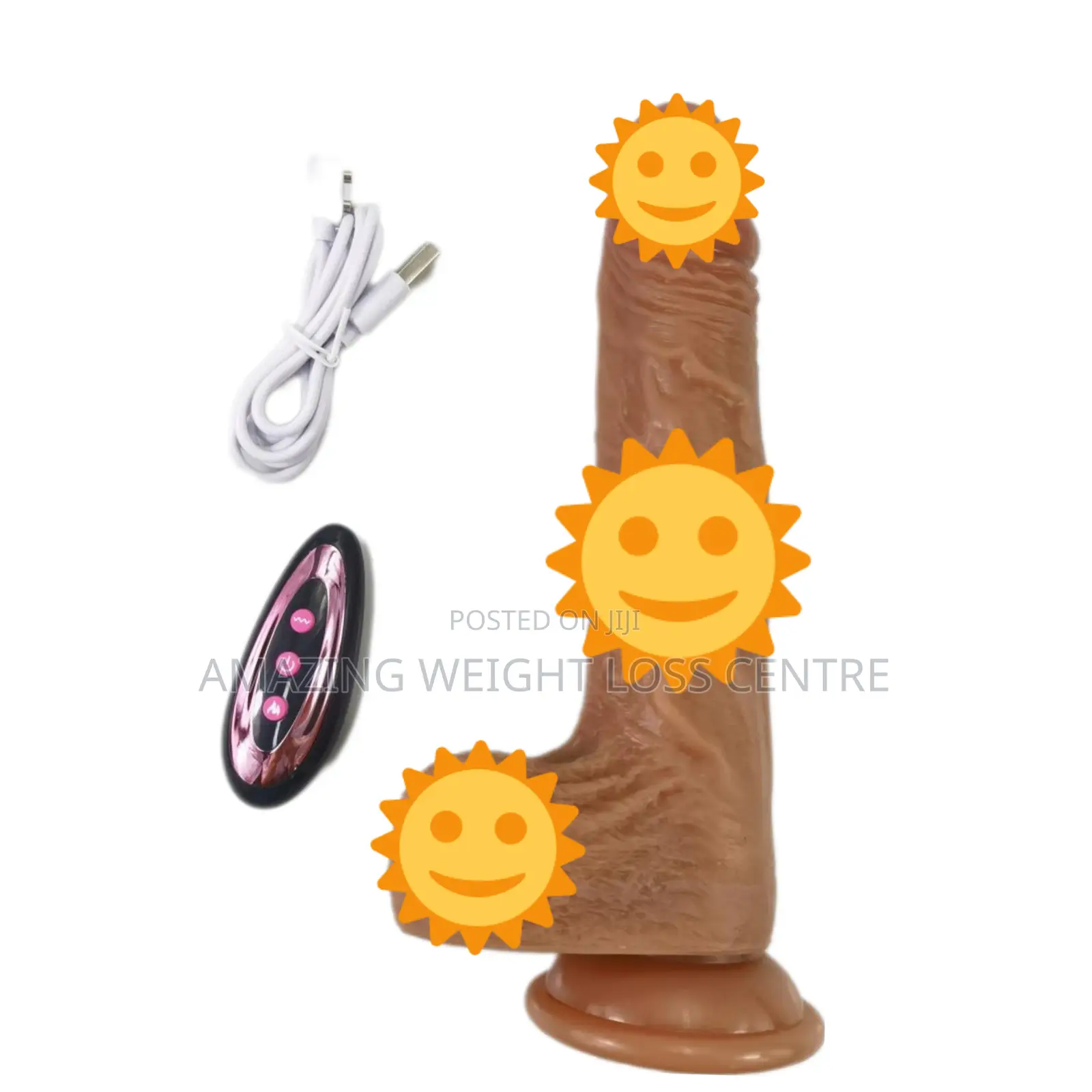 8.7" Big Brown Dildo Wireless Remote Control