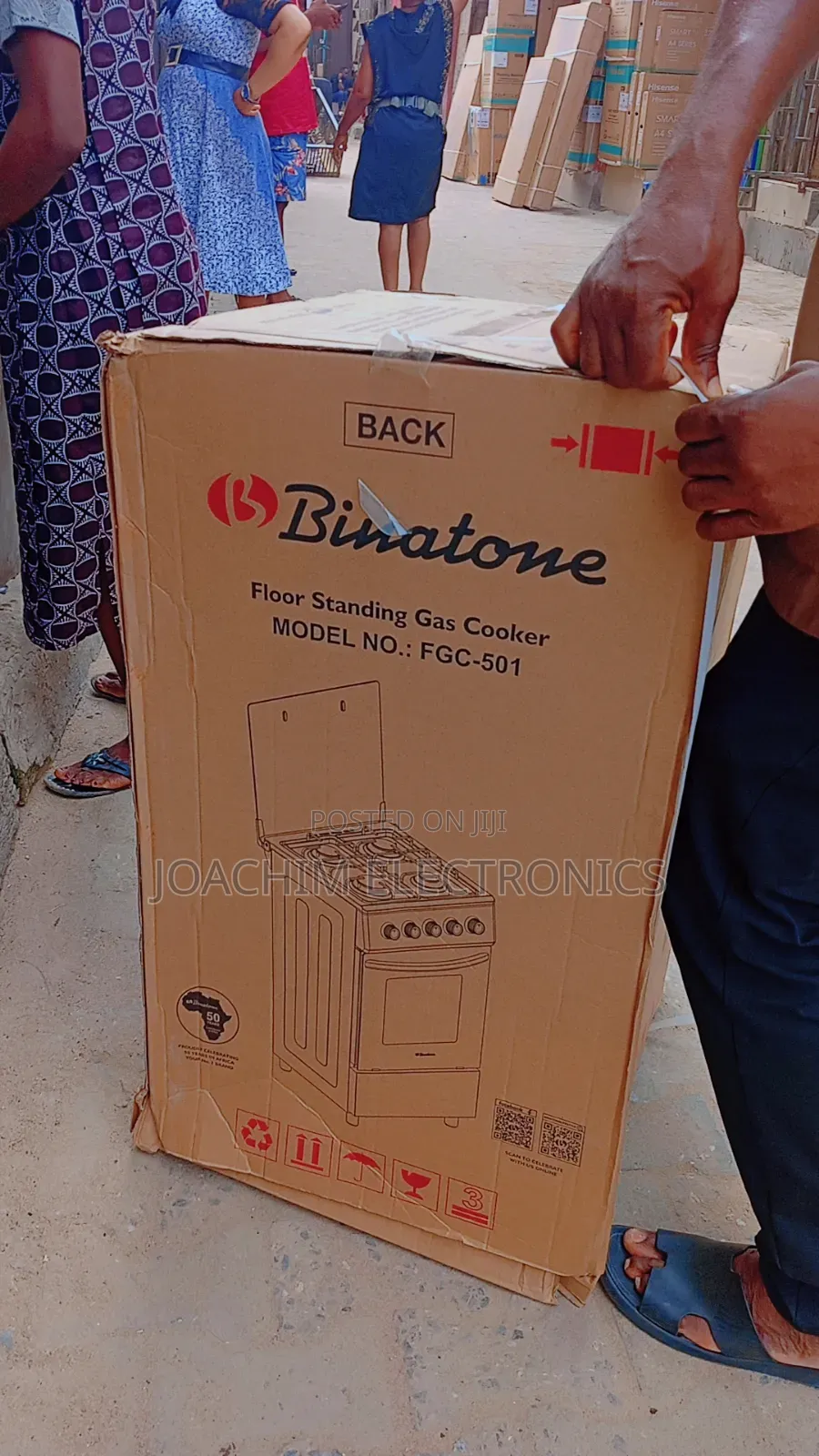 Binatone 4 Burna Automatic Gas Cooker