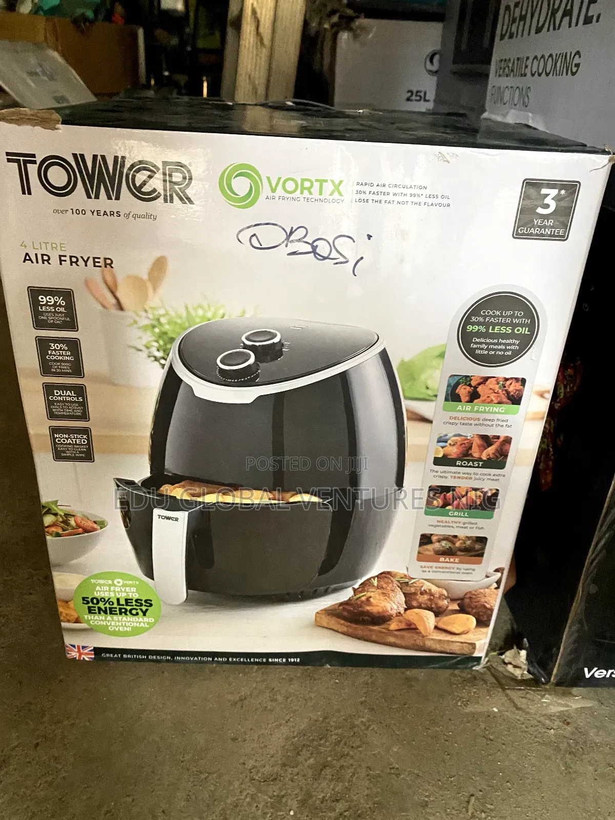 Tower 4 Litres Manual Designed Airfryer.