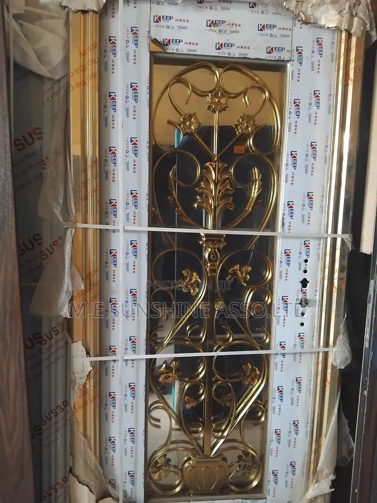 Golden Glass Door