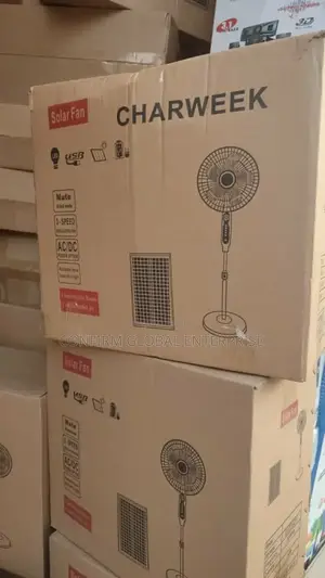 16" Solar Rechargeable Fan