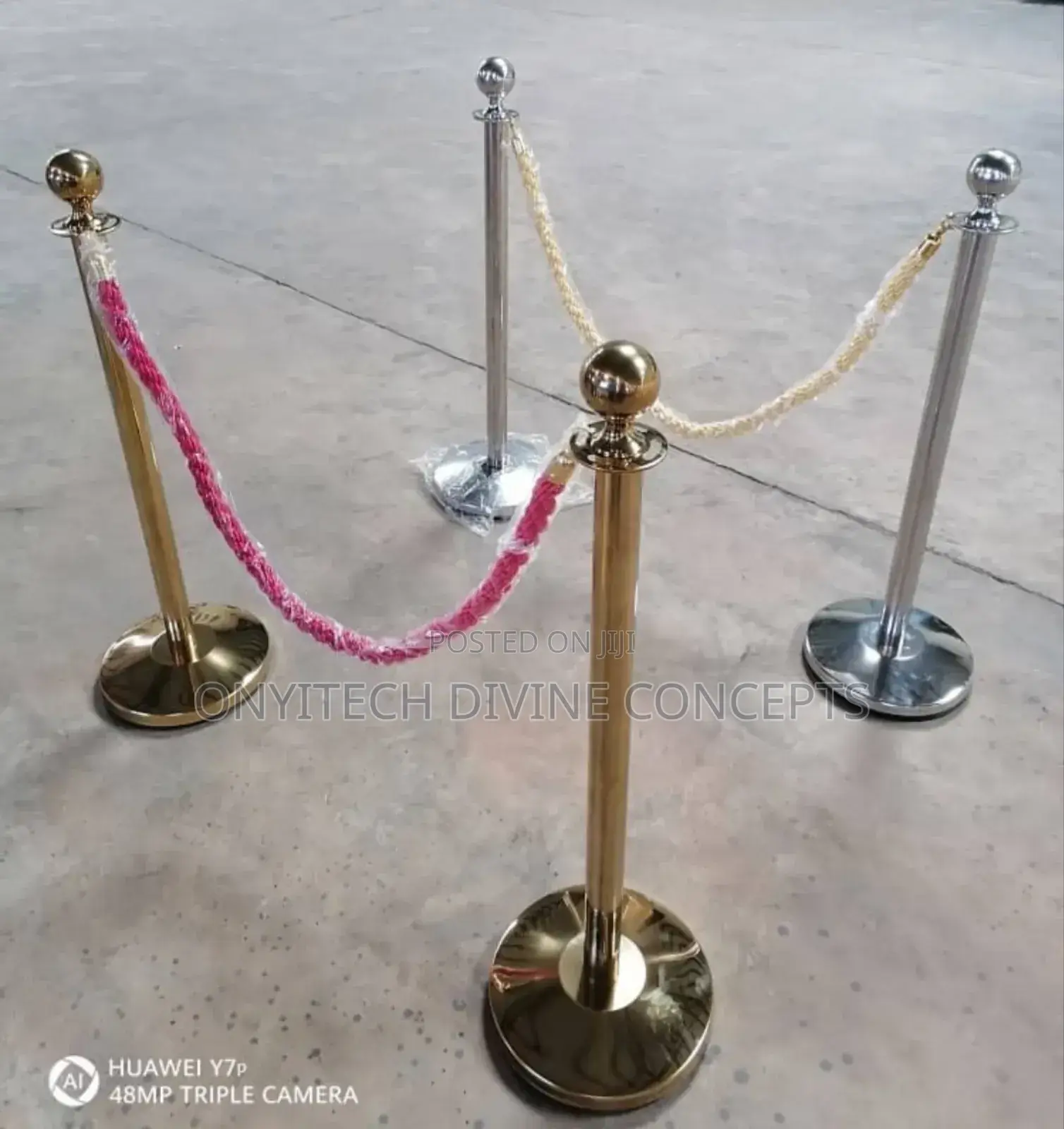 Stanchion Barrier Queue Poles And Bank Ropes
