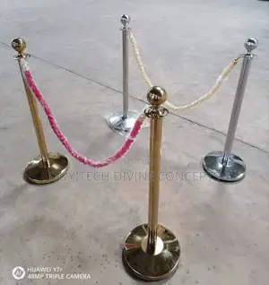 Stanchion Barrier Queue Poles And Bank Ropes