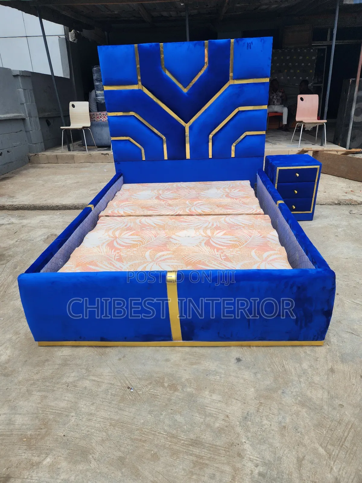 Luxury Padded Queen Size Bed Frame