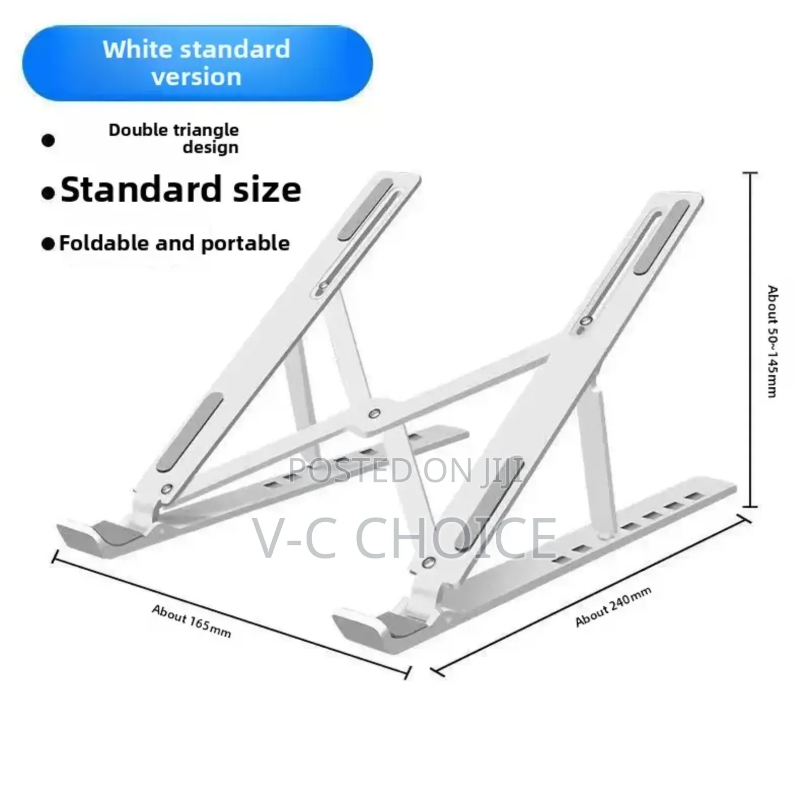 Portable Notebook Computer Stand Riser Desktop Heightening