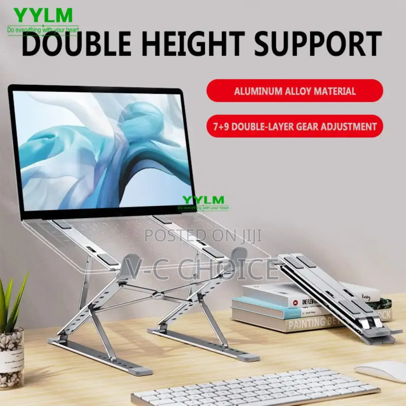 Portable Notebook Computer Stand Riser Desktop Heightening