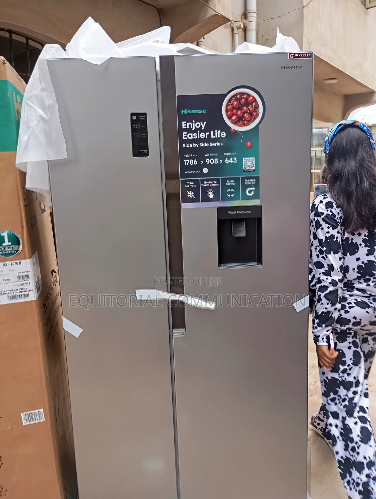 Hisense 519l Side-by-Side Refrigerator Rc-67ws