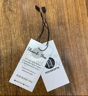 Branded Cloth Tag With Rope