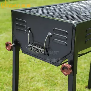 Outdoor Camping Detachable Adjustable Heightsquare Bbq Grill