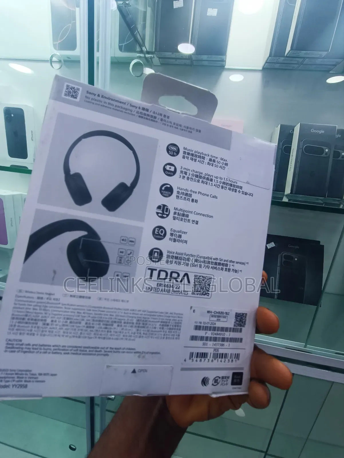 Original Ch 520 Sony Headphone