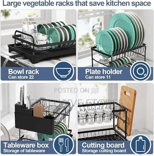 2 Layers Plates Rack