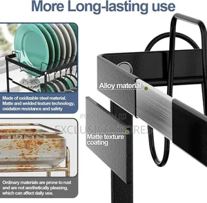 2 Layers Plates Rack