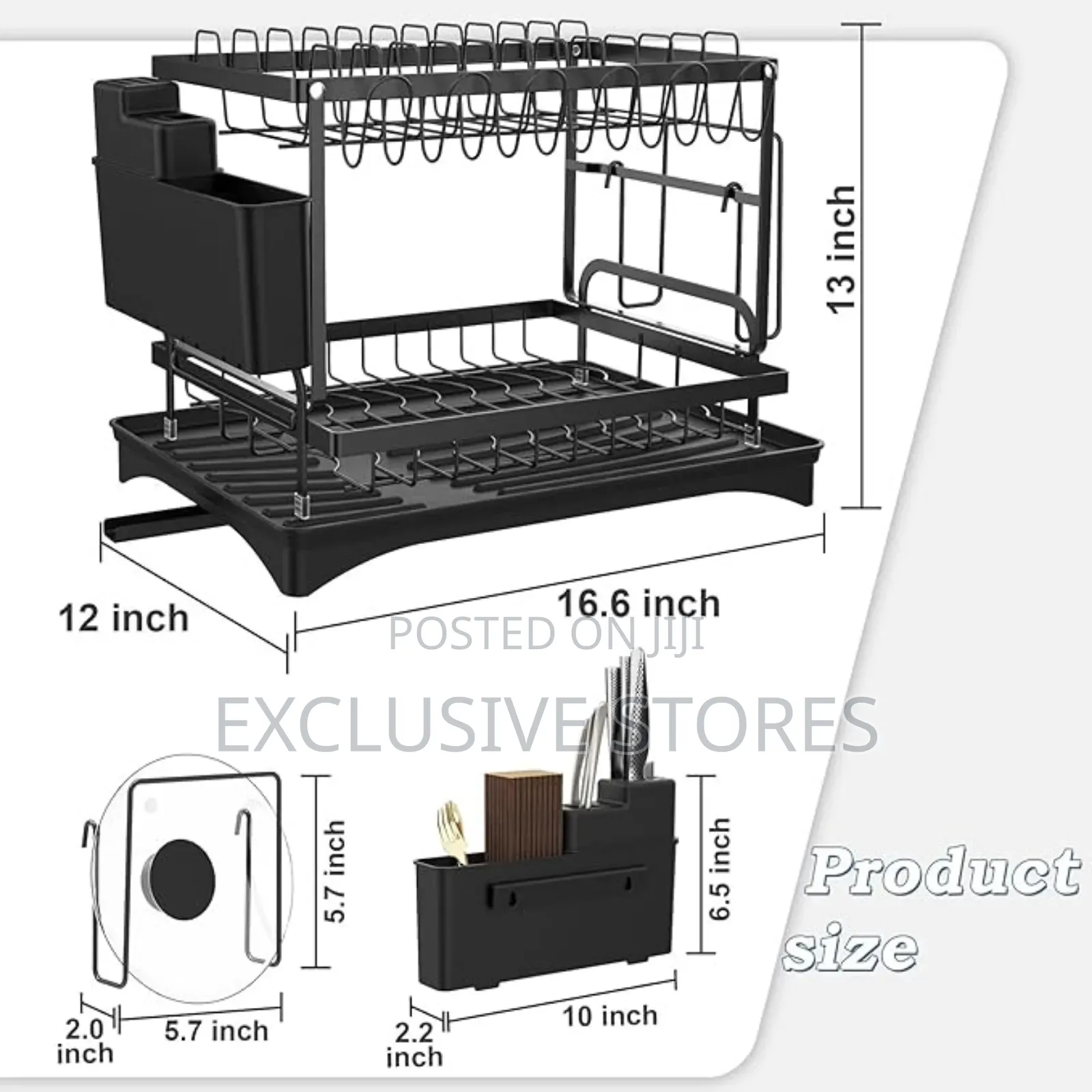 2 Layers Plates Rack