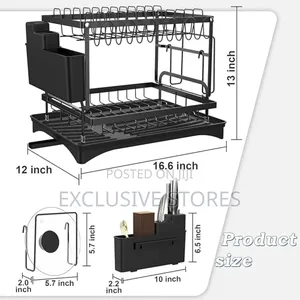 2 Layers Plates Rack