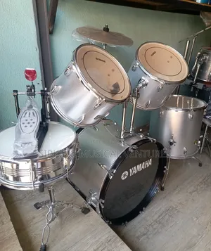 5pcs Yamaha Drum Silver Colour