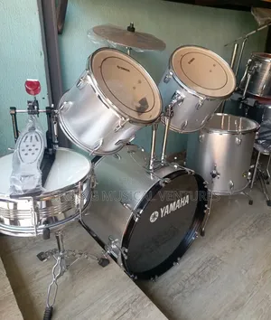 5pcs Yamaha Drum Silver Colour