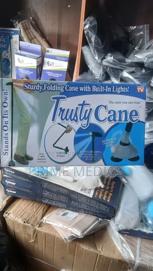 Foldable Walking Stick, Trusty Can With Light