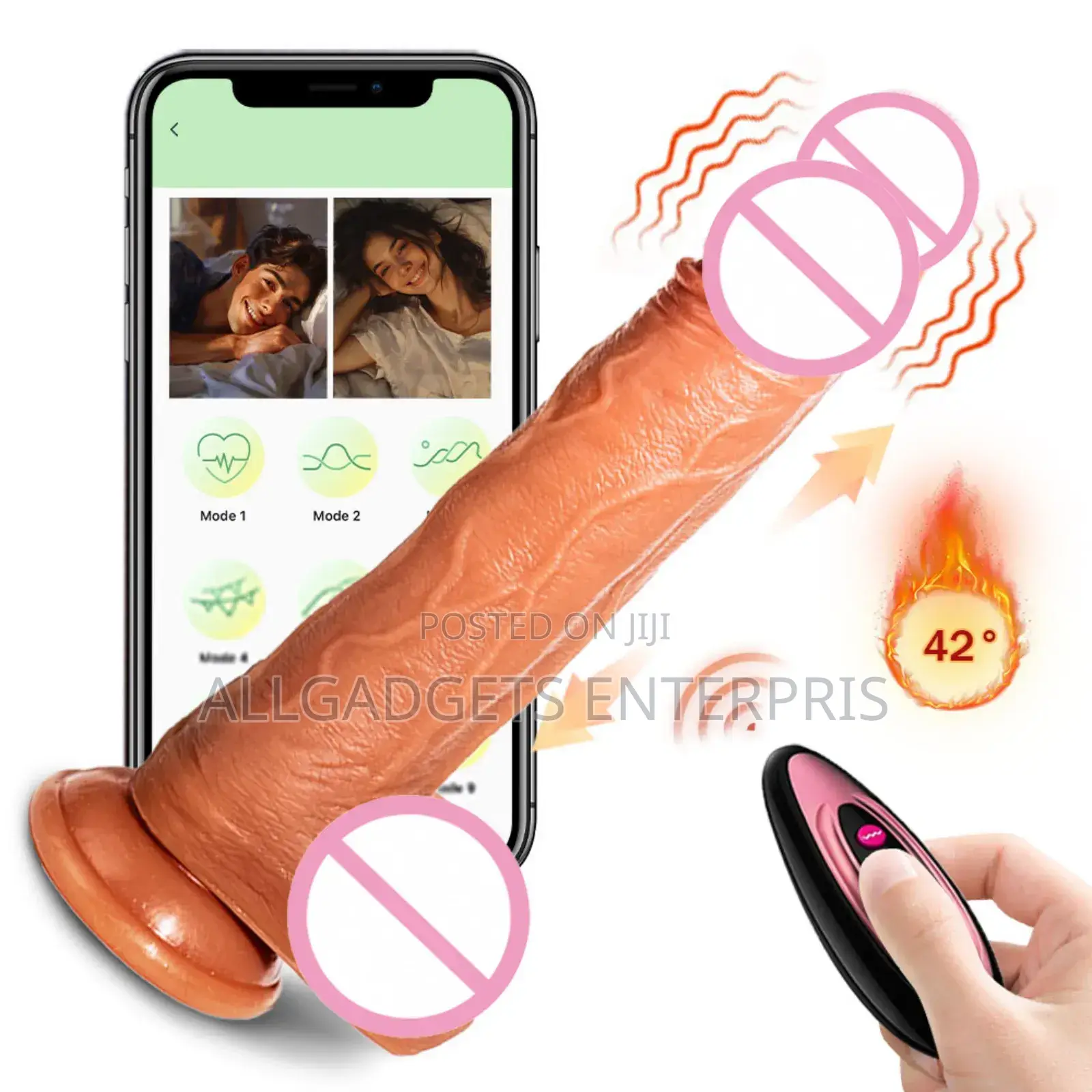 Telescope Female Vibrator Dildo With Remote Control