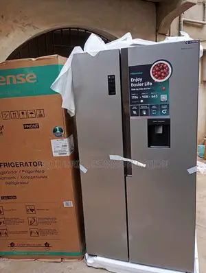 Hisense Side by Side Gray Refrigerator Rc-67ws