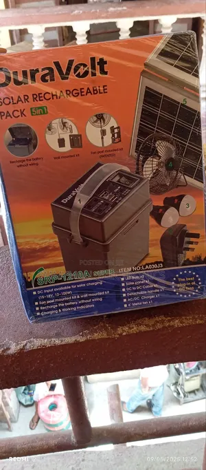 Solar Kit With Lithium Battery, Panel Mini Fan Srp1210a