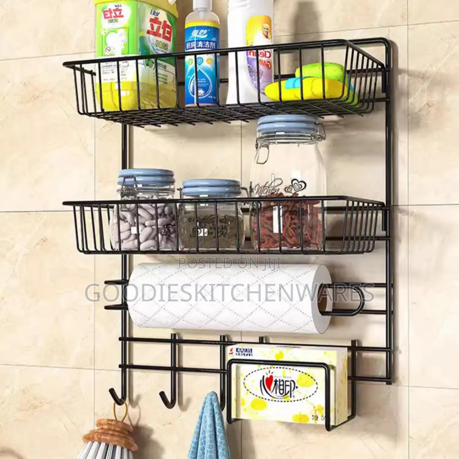 Multifunctional Two Layers Shelf for Kitchen/ Bathroom