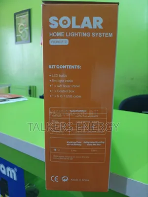 Solar Rechargeable Min Home Lighting System