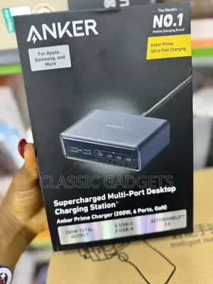 Anker Prime Charger (200w, 6-Port, Gan)