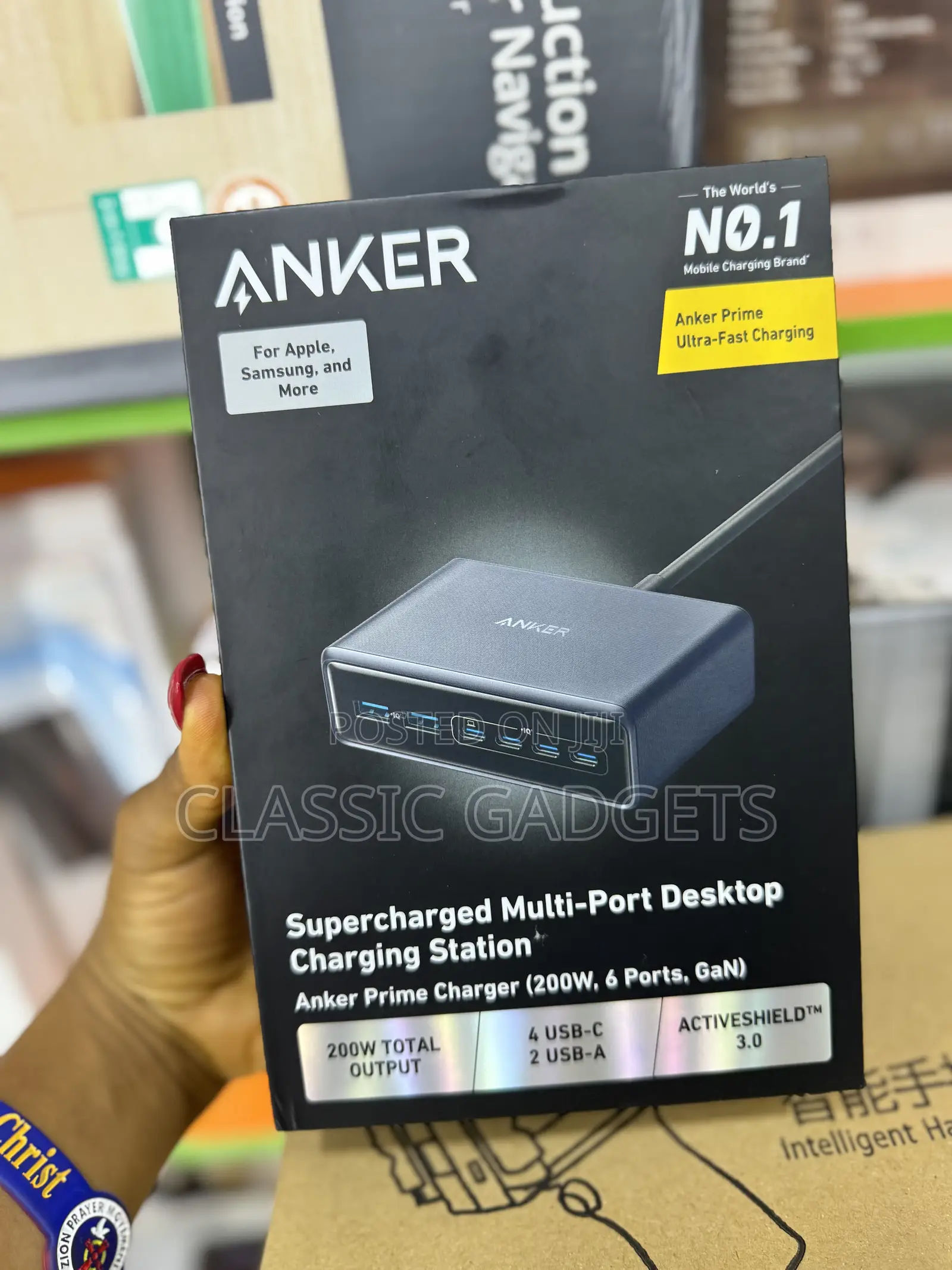 Anker Prime Charger (200w, 6-Port, Gan)