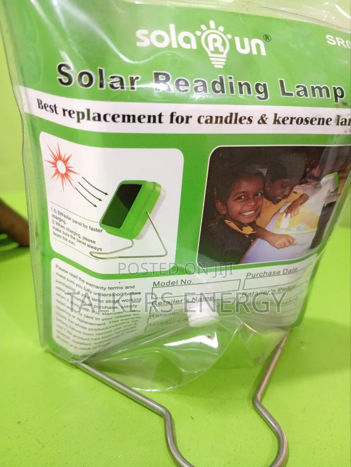 Solar Rechargeable Lamp