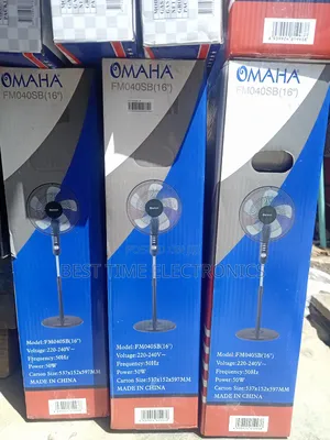 Quality Omaha 16" Electric Stand Fan With Timer