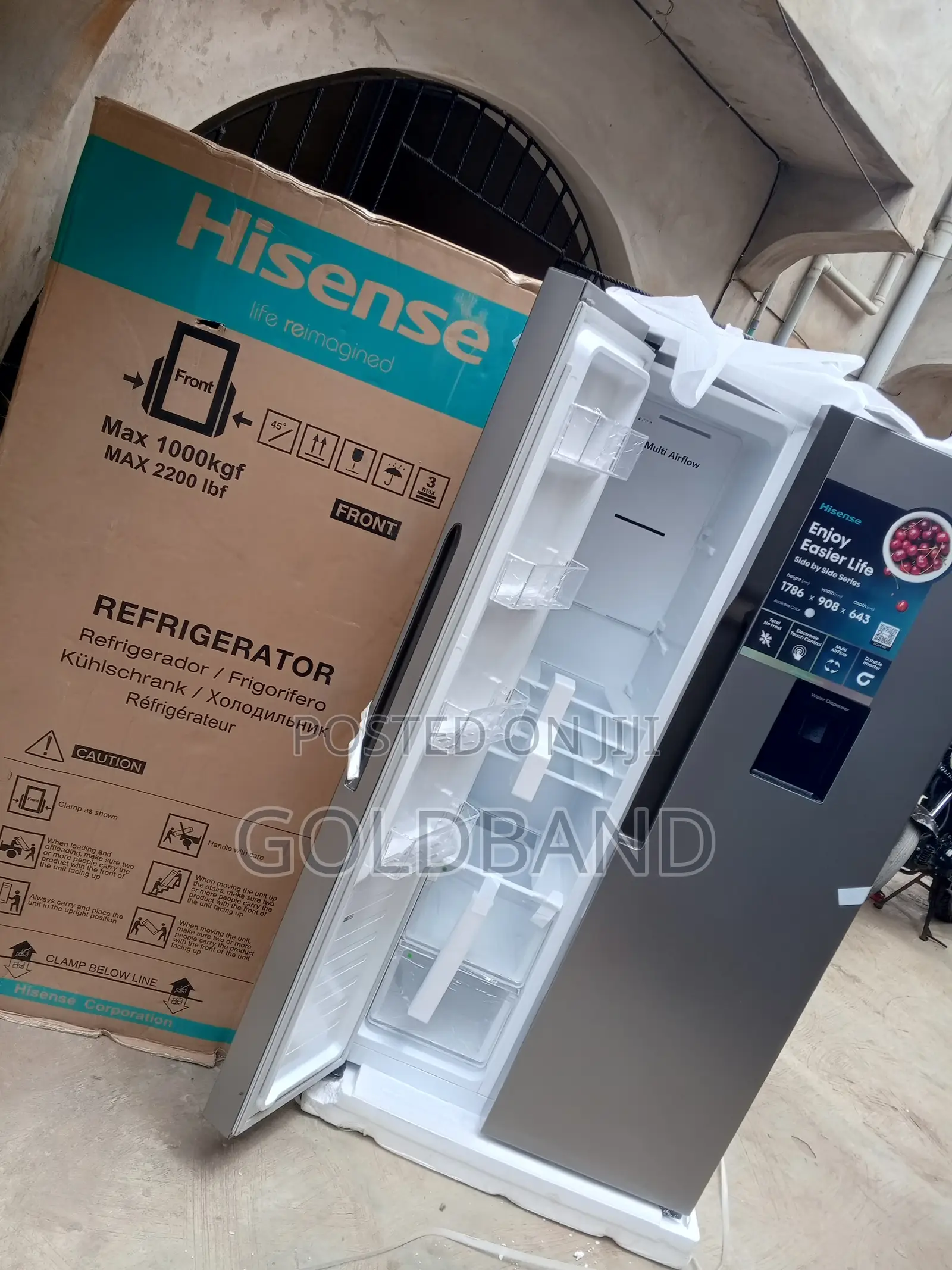 Hisense Rc-67ws Side by Side Fridge (Enviromental Friendly)