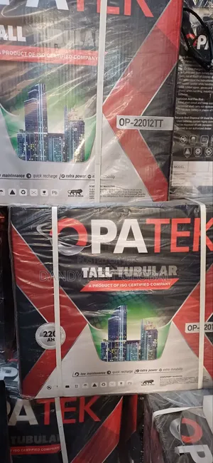 Opatek Tall Tubular Battery 220ah