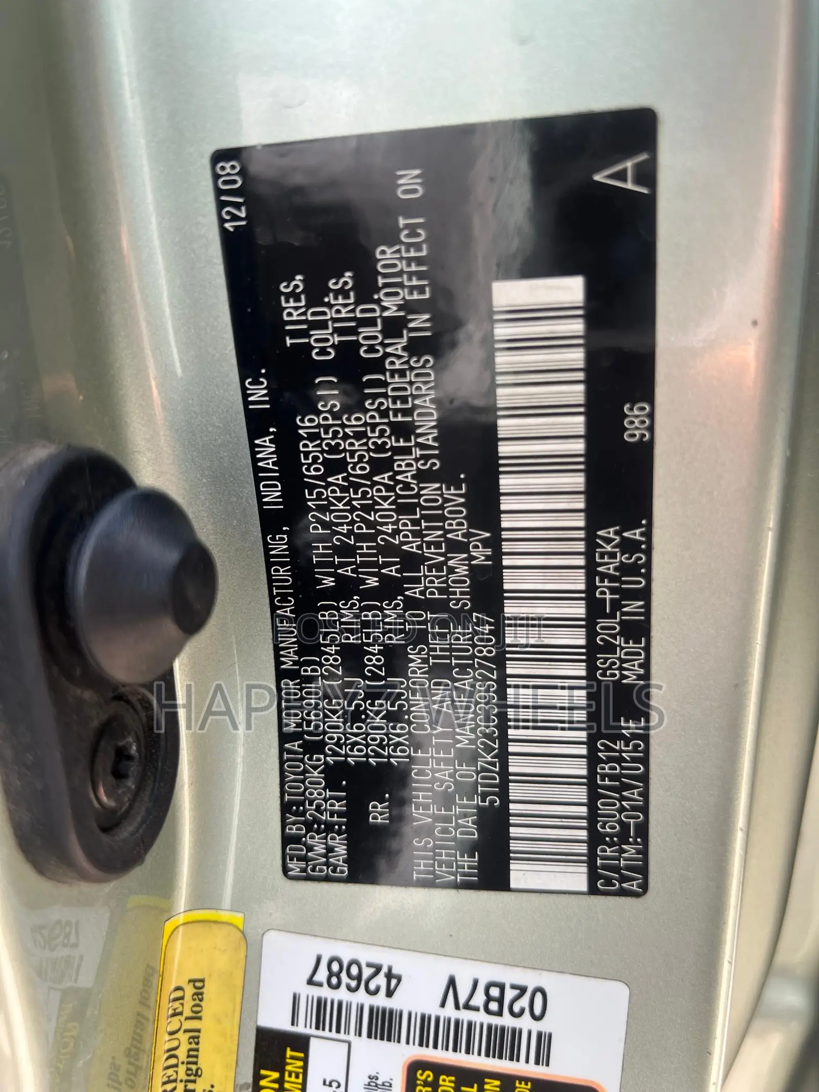Toyota Sienna CE 2009 Green