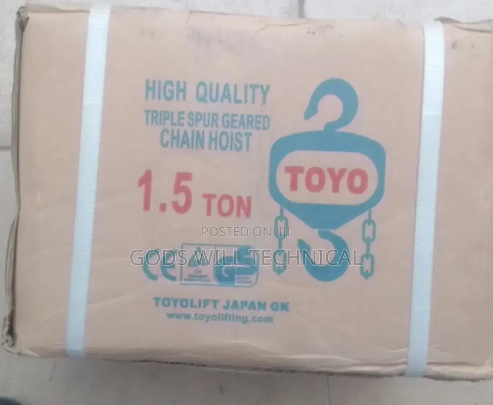 1.5ton Toyo Chain Block/Chain Hoist