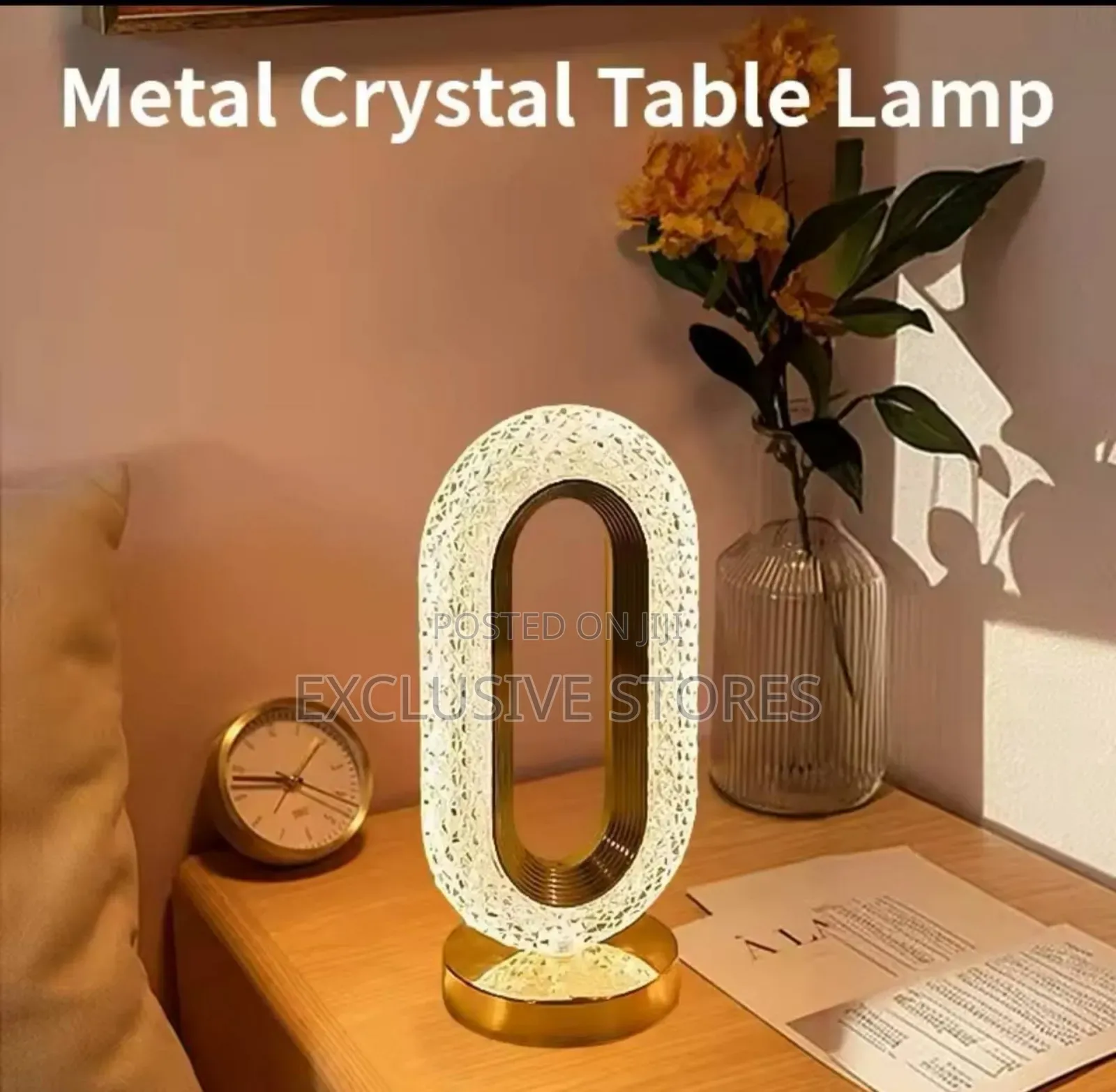 Bedside Crystal Lamp
