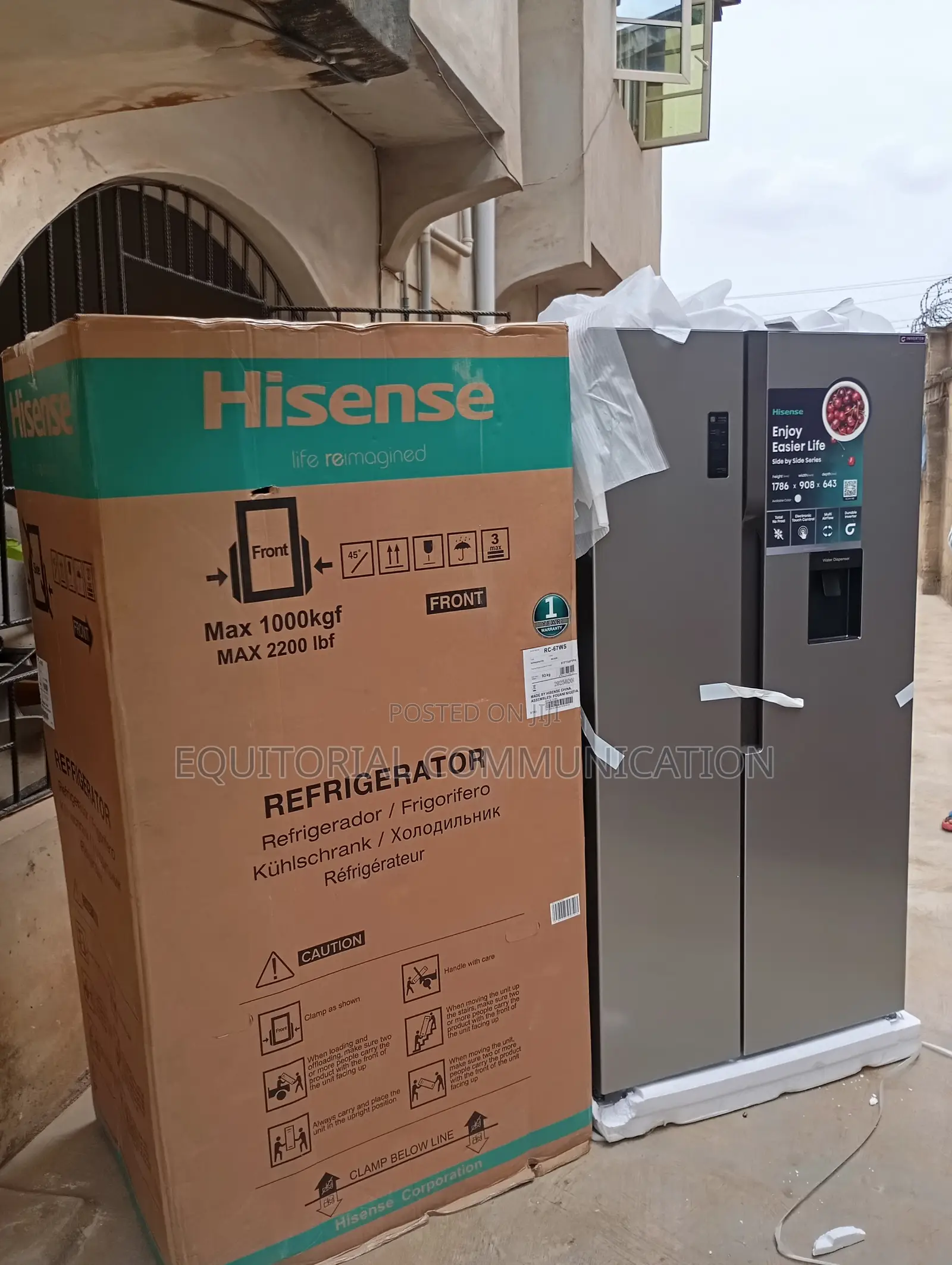 Hisense Rc-67ws Side by Side Power Cooling Refrigerator
