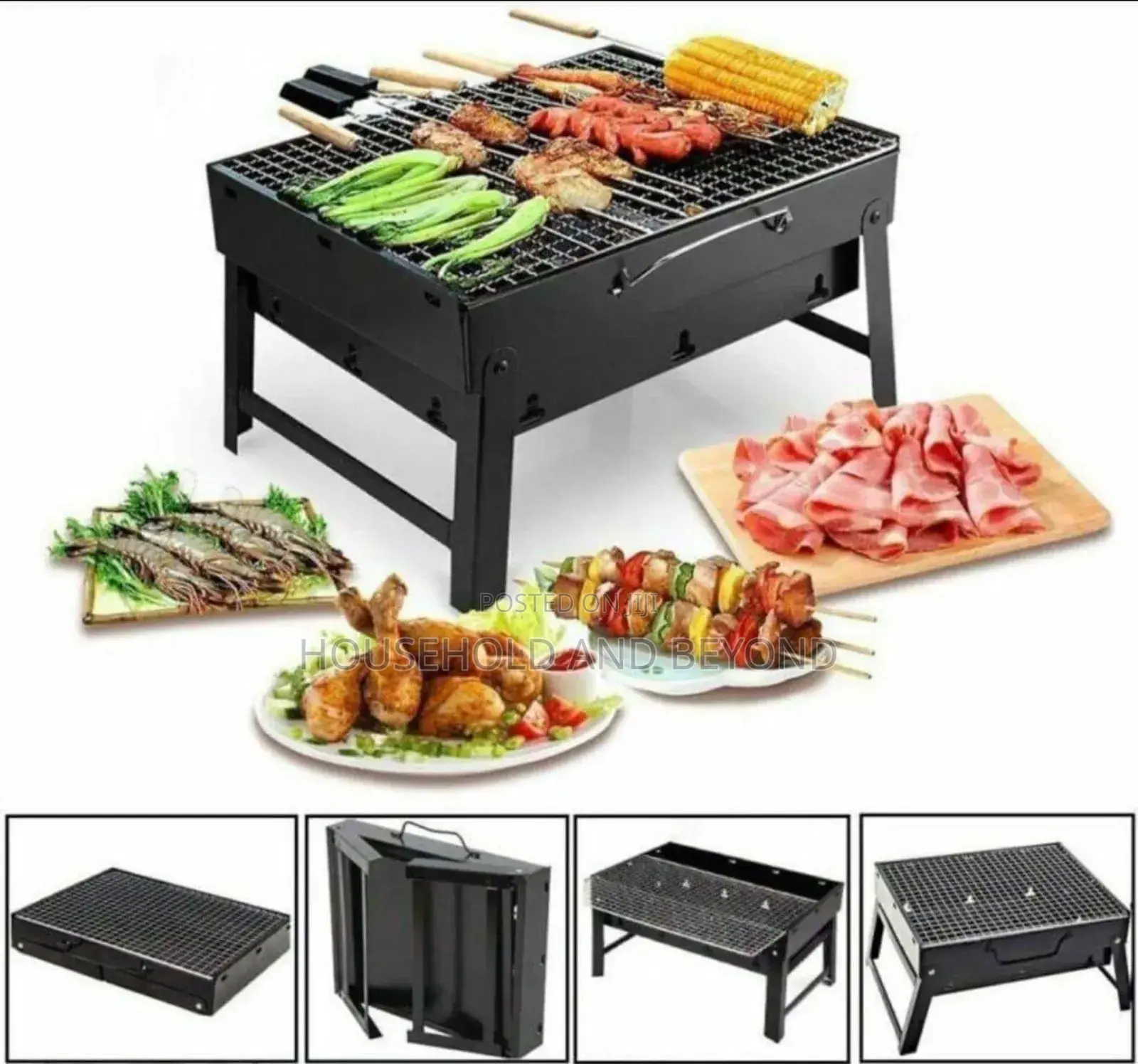 Foldable Portable Barbecue Grill
