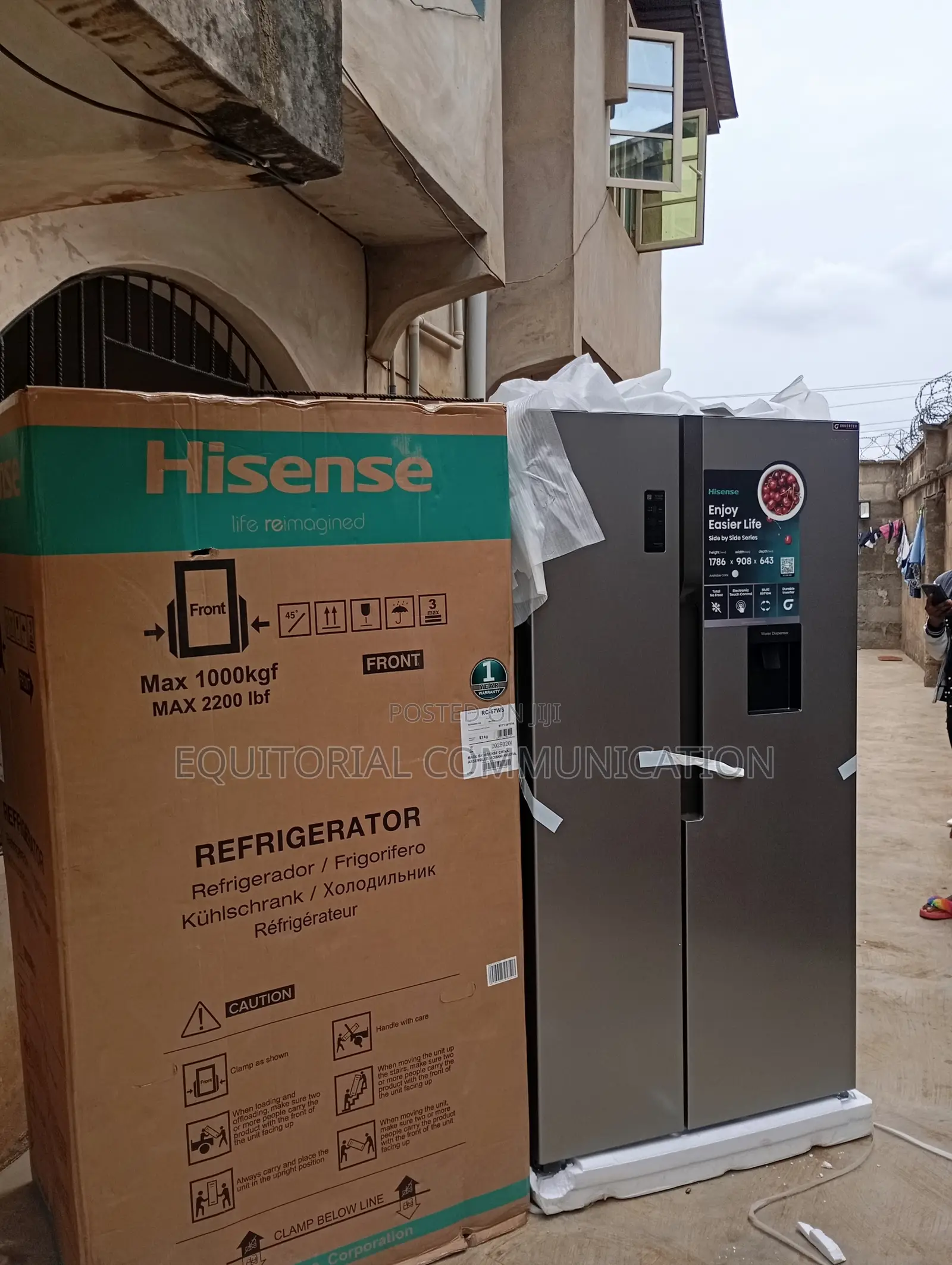 Hisense Side by Side Standard Digital Refrigerator Rc-67ws