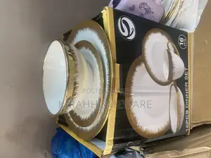 16pcs Dinner Set White (With Touch of Gold)