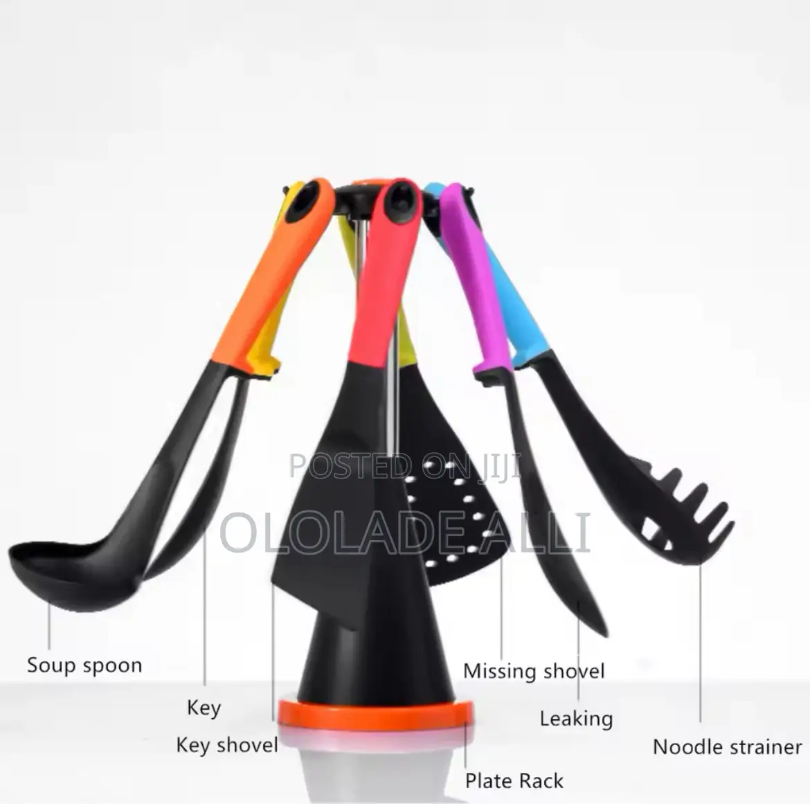 Multi Color Nonstick Spoon Set