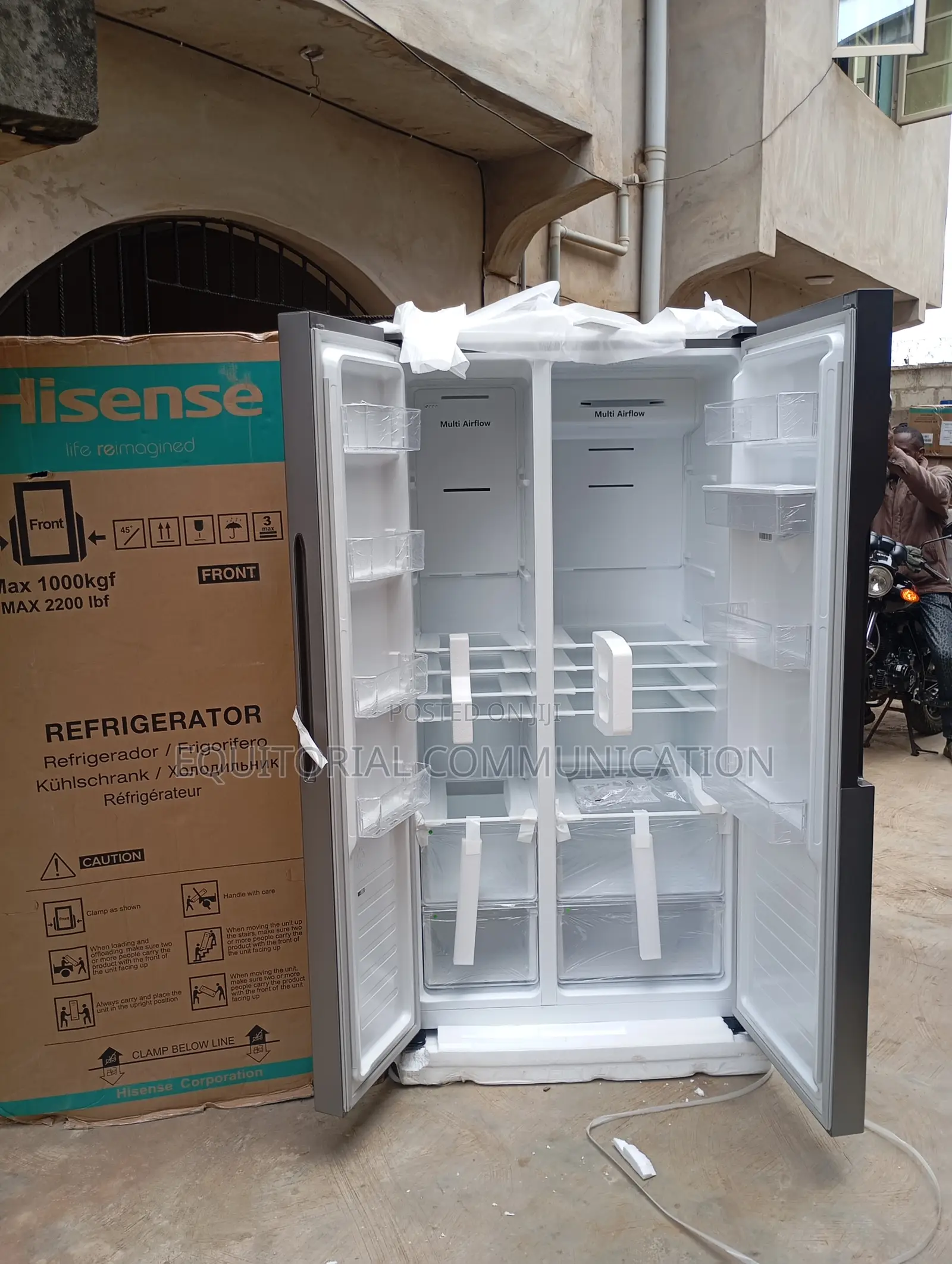 Hisense Side by Side Explosion Prove Refrigerator Rc-67ws