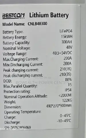 15kwh 51.2 Lithium Battery