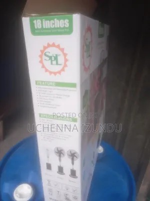 18" Rechargeable Fan With Lithium Battery